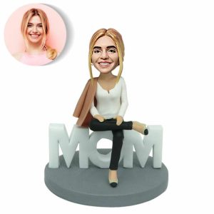 Ornaments |   Personalized Bobblehead Doll With Customized Head Wearing Casual Clothes For Mom Home & Living Ornaments