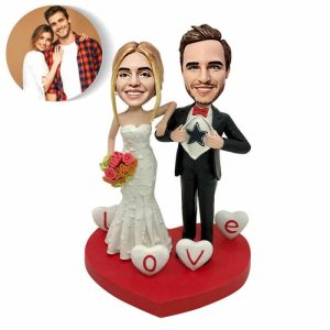 Ornaments |   Personalized Bobblehead Dolls Customized Heads For Couples With Wedding Scenes Home & Living Ornaments