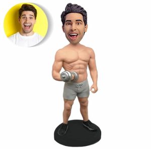 Ornaments |   Personalized Bobblehead For Fitness-Loving Men Home & Living Ornaments