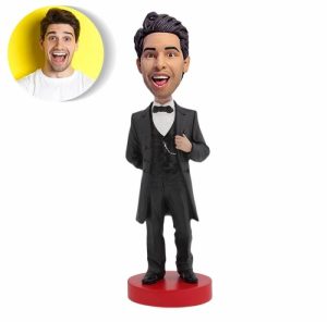 Ornaments |   Personalized Bobblehead For Man Wearing Tux Home & Living Ornaments