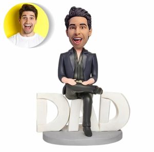 Ornaments |   Personalized Bobblehead With Customized Head Men Wearing Suits For Dad Home & Living Ornaments