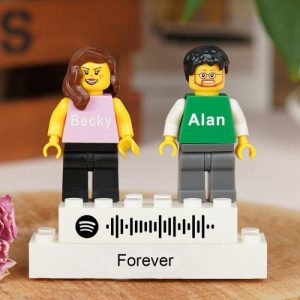 Ornaments |   Personalized Building Block Minifigure Customized Music Code Romantic Valentine’s Day Gift For Him Home & Living Ornaments