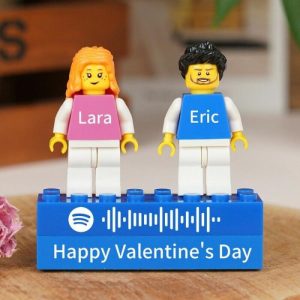 Ornaments |   Personalized Building Block Minifigure Customized Music Code Valentine’s Day Gift For Her Home & Living Ornaments