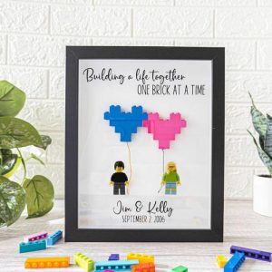 Ornaments |   Personalized Building Block Minifigure Frame Romantic Valentine’s Day Gift Home & Living Ornaments