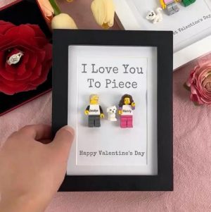 Ornaments |   Personalized Building Block Minifigure Frame With Pet Cute Gift For Valentine’s Day Home & Living Ornaments