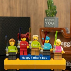 Ornaments |   Personalized Building Block Minifigures Customized Family Images Fun Father’s Day Gifts Home & Living Ornaments