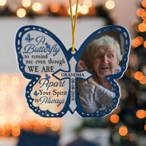 Ornaments |   Personalized Butterfly Charms Custom Photo Commemorative Gifts For Loved Ones Home & Living Ornaments