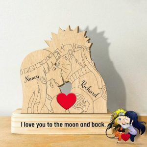 Ornaments |   Personalized Cartoon Character Wooden Family Puzzle For Couples Home & Living Ornaments