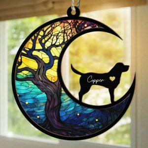 Ornaments |   Personalized Christmas Decoration Dog Standing On The Moon Styling Christmas Gift For Pets Home & Living Ornaments