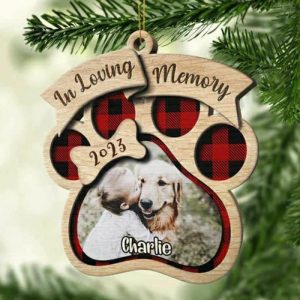 Ornaments |   Personalized Christmas Decoration Paws Customized Pet Pictures For Pet Lovers Home & Living Ornaments