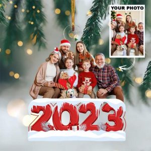 Ornaments |   Personalized Christmas Decorations, Customized Family Photos With 2023 Warm Gifts Home & Living Ornaments