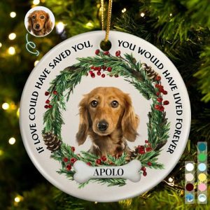 Ornaments |   Personalized Christmas Ornaments Customized Pet Photos Cute Christmas Gifts For Friends Home & Living Ornaments