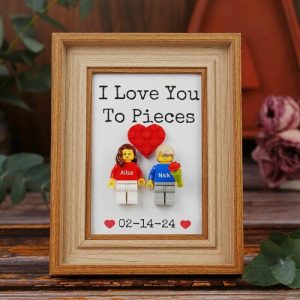 Ornaments |   Personalized Couple Minifigure Photo Frame With Optional Accessories Romantic Gift For Valentine’s Day Home & Living Ornaments