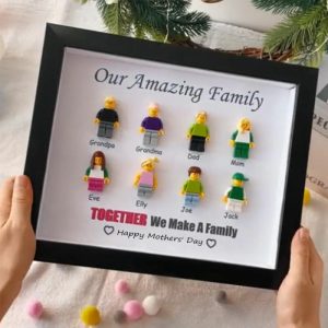 Ornaments |   Personalized Custom Family Minifigure Photo Frame Warm Gift For Parents Home & Living Ornaments