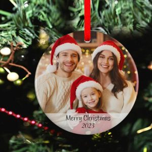 Ornaments |   Personalized Custom Photo Christmas Tree Decoration Home & Living Ornaments