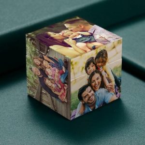 Ornaments |   Personalized Custom Photo Cube Warm Gift For Family Home & Living Ornaments