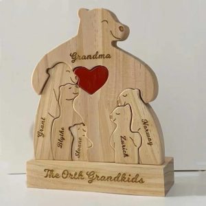 Ornaments |   Personalized Family Name Puzzle Warm Gift For Grandma Home & Living Ornaments