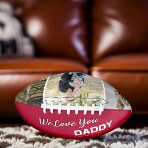 Ornaments |   Personalized Football Can Add Photos As A Gift For Dad Home & Living Ornaments