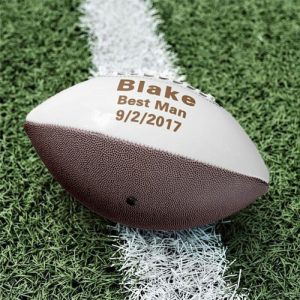 Ornaments |   Personalized Football With Name And Other Text As A Gift For The Best Man At The Wedding Home & Living Ornaments