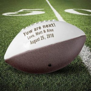 Ornaments |   Personalized Football With Name And Other Text As A Gift For The Best Man At The Wedding Home & Living Ornaments