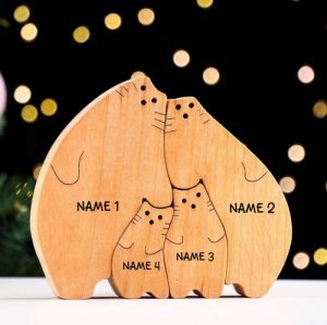 Ornaments |   Personalized Home Wooden Puzzle Warm Christmas Gift For Loved Ones Home & Living Ornaments