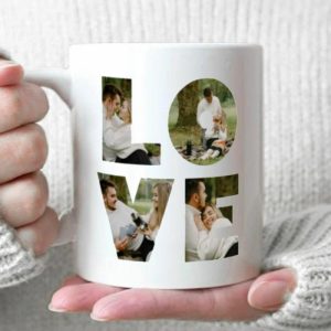 Ornaments |   Personalized Love Custom Photo Mug For Couple Home & Living Ornaments