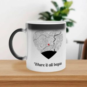 Ornaments |   Personalized Map Mug With Custom Name Interesting Gift For Couples Home & Living Ornaments