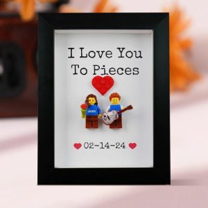 Ornaments |   Personalized Minifigure Frame With Optional Accessories Warm Gift For Sweet Couples Home & Living Ornaments