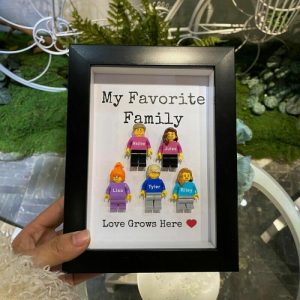 Ornaments |   Personalized Minifigure Photo Frame With Optional Accessories Romantic Gift For Family Home & Living Ornaments