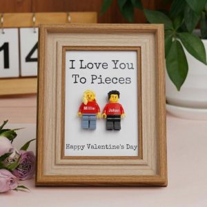 Ornaments |   Personalized Minifigure Retro Frame Romantic Valentine’s Day Gift For Couples Home & Living Ornaments