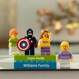 Ornaments |   Personalized Minifigure With Superhero Warm Father’s Day Gift Home & Living Ornaments