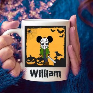 Ornaments |   Personalized Name Mug With Crow Pattern Interesting Gift For Halloween Home & Living Ornaments