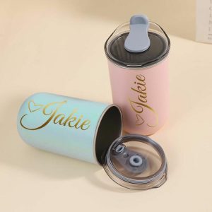 Ornaments |   Personalized Name Wine Tumbler With Lid Creative Present For Friend Home & Living blue