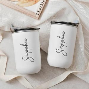 Ornaments |   Personalized Name Wine Tumbler With Lid Unique Gift For Brother Home & Living blue