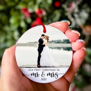 Ornaments |   Personalized Ornament Ornament Custom Couple Photo For Christmas Home & Living Ornaments