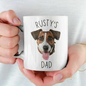 Ornaments |   Personalized Pet Face Custom Photo Mug For Cute Dog Home & Living Ornaments