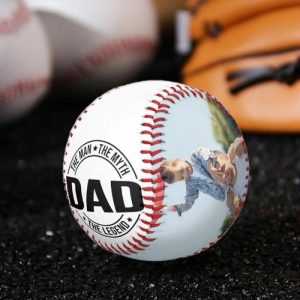 Ornaments |   Personalized Photo Baseball Gift For Dad Home & Living Ornaments