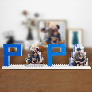 Ornaments |   Personalized Photo Blocks Fun Gifts For Papa Home & Living Ornaments