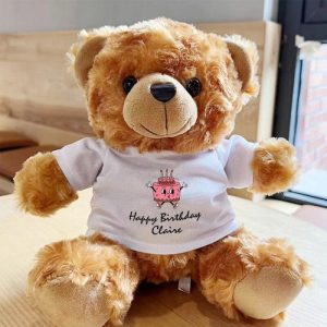 Ornaments |   Personalized Plush Teddy Bear Add Name Birthday Gift For Kids Home & Living Ornaments