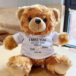 Ornaments |   Personalized Plush Teddy Bear Long Distance Hug Bear Gift For Loved Ones Home & Living Ornaments