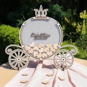 Ornaments |   Personalized Pumpkin Cart Wooden Acrylic Custom Name Guest Book Home & Living Ornaments