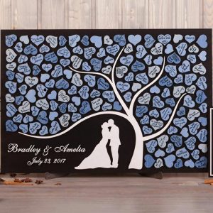 Ornaments |   Personalized Square Wedding Guest Book Optional Couple Style Sweet Gifts For Couples Home & Living Ornaments