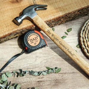 Ornaments |   Personalized Tape Measure And Hammer Set Practical Gift For Father’s Day Home & Living Ornaments