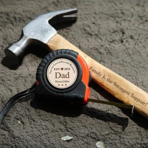 Ornaments |   Personalized Tape Measure And Hammer Set Practical Gift For Father’s Day Home & Living Ornaments