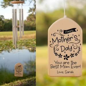 Ornaments |   Personalized Wind Chime You Are The Best Mom Ever With Custom Name Gift For Mother’s Day Home & Living Ornaments