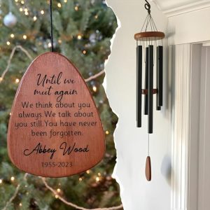 Ornaments |   Personalized Wind Chime You Have Never Been Forgotten Unique Memorial Gift For Family Home & Living copper