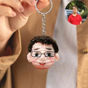 Ornaments |   Personalized Wool Keychain With Custom Head Photo Fun Gift For Pet Lovers Home & Living Ornaments