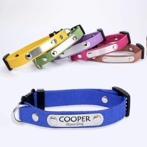 Ornaments |   "Super Dog" Customizable Leather Pet Collar Adding Your Dog’s Name Home & Living coffee