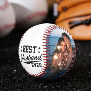 Ornaments |   "World’s Best Husband" Custom Photo Baseball Gifts For Husband Home & Living Ornaments