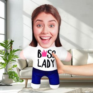 Pillows |   "Boss Lady" Custom Face Pillow As Gift For Mother Home & Living Pillows